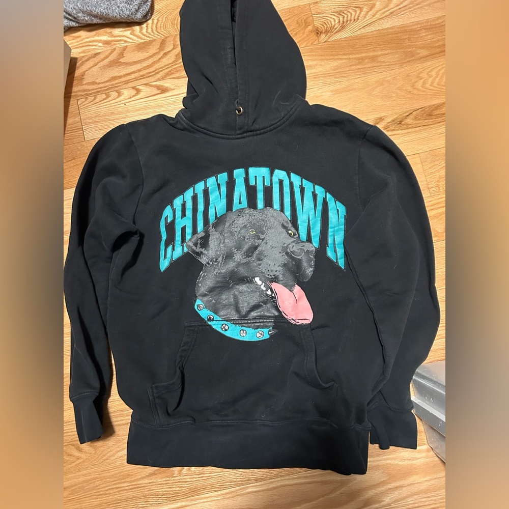 Chinatown market M hoodie sweatshirt black dog